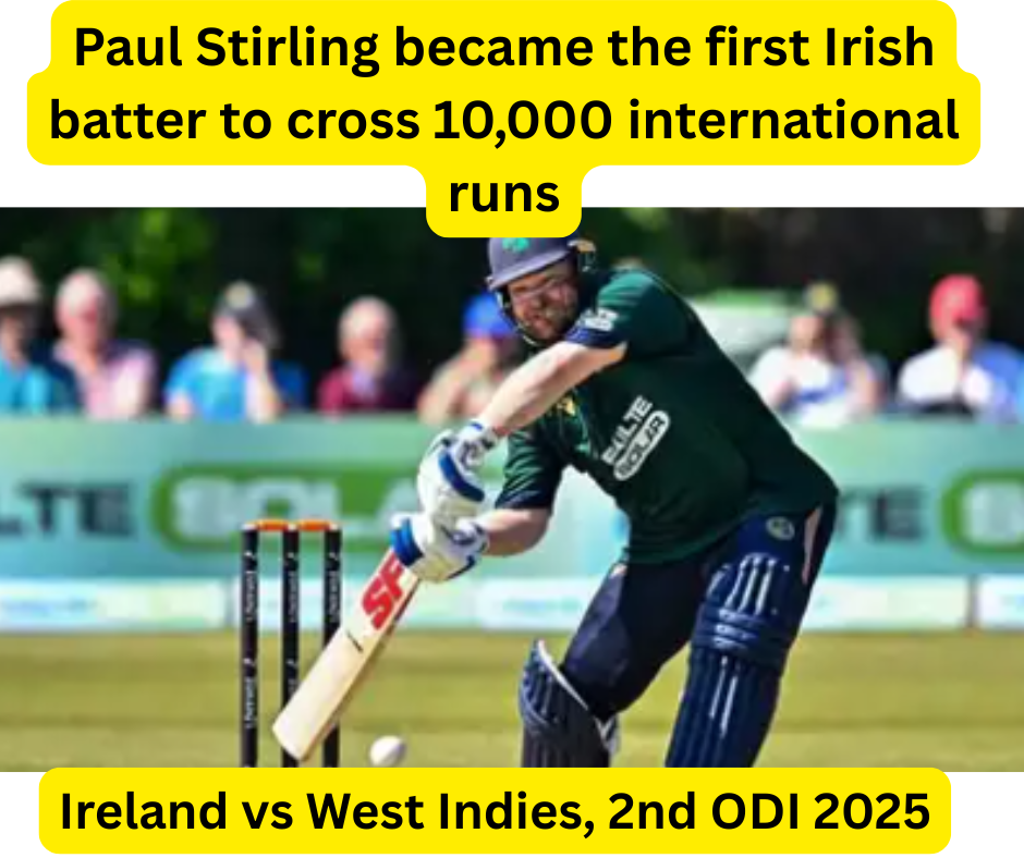 Paul stirling completed 10,000 runs
