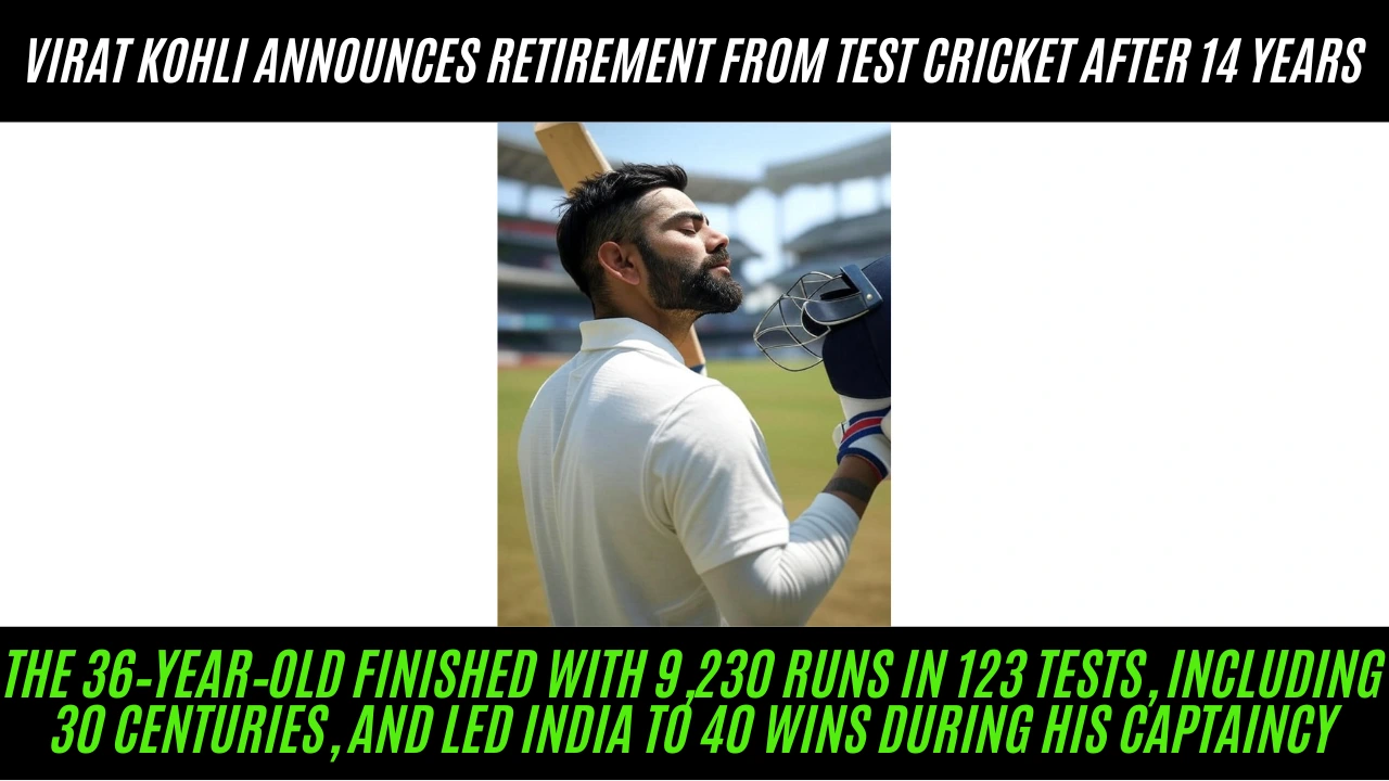 Virat Kohli Announces Retirement From Test Cricket