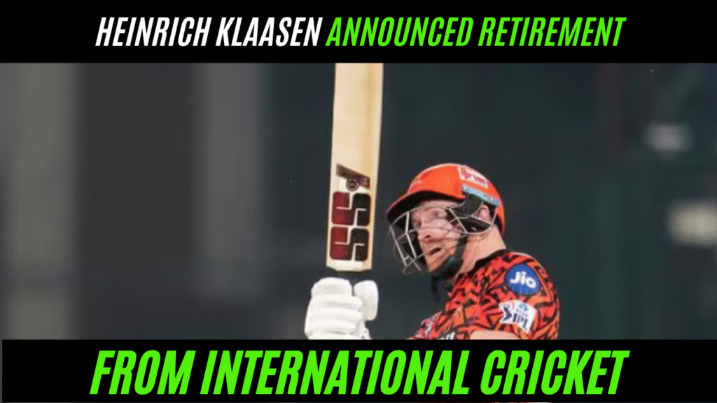 Heinrich Klaasen announced retirement
