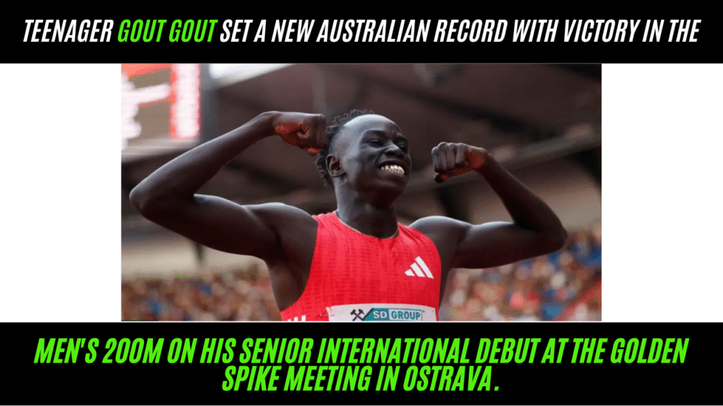 Gout Gout Dominates 200m at Ostrava Golden Spike 2025