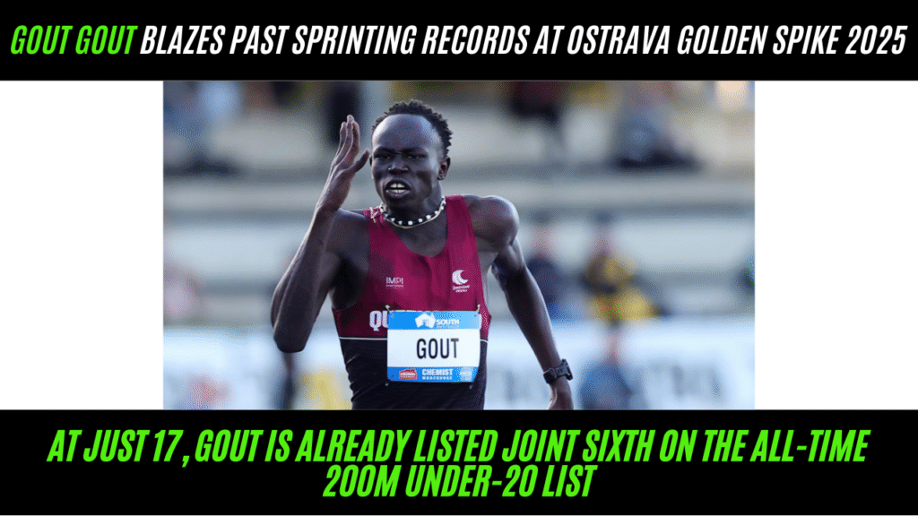 Gout Gout Blazes Past Sprinting Records at Ostrava Golden Spike 2025