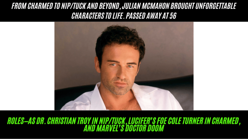 Julian McMahon, DR.Doom From 'fantastic Four', Dies At 56
