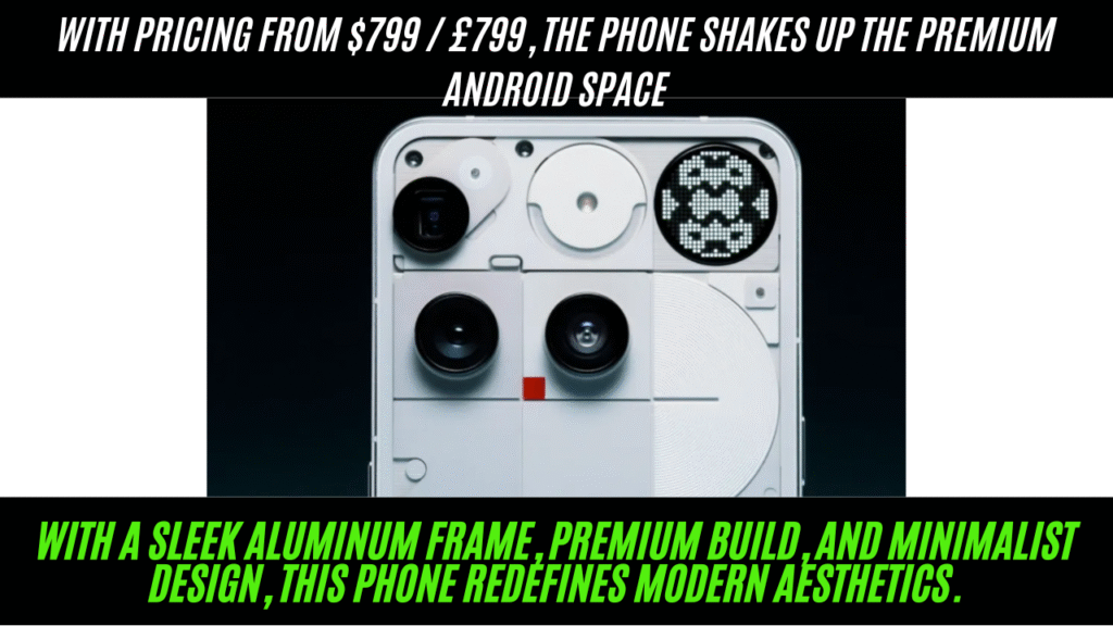 Nothing Phone 3 A bold transparent back with the signature GLYPH interface