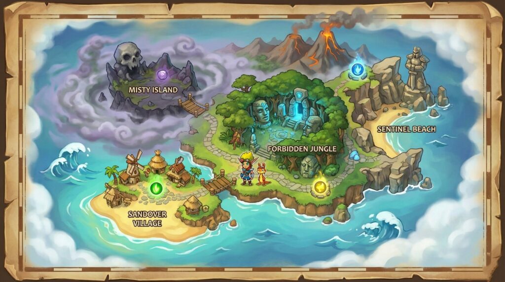 Jak and Daxter: The Precursor Legacy world exploration