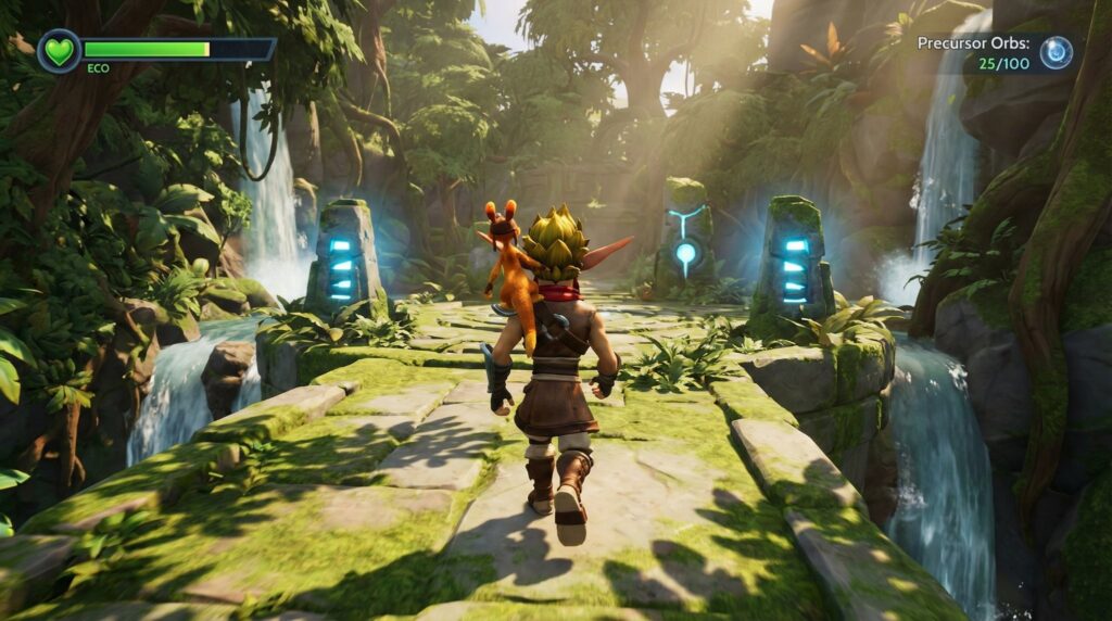 Jak and Daxter PS5 version gameplay