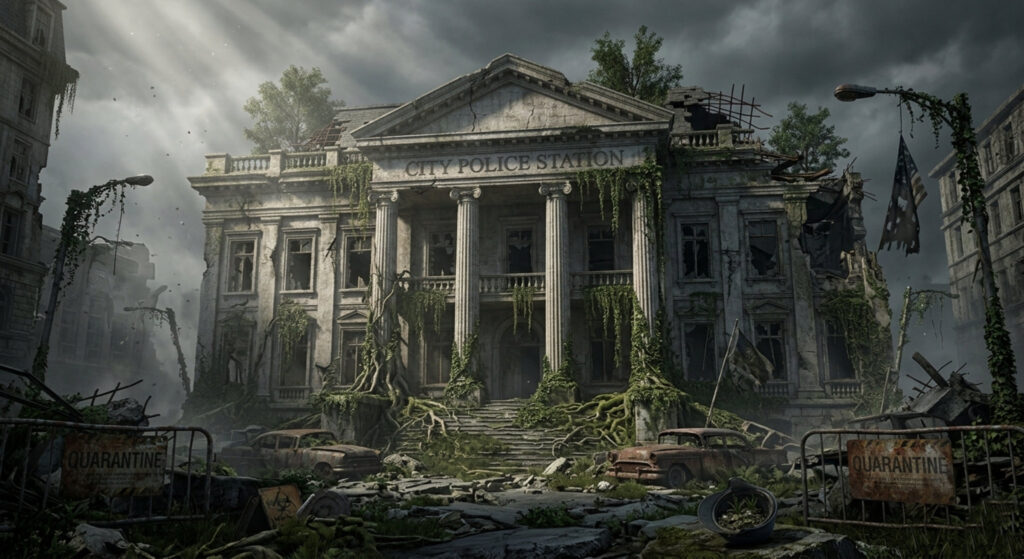 Official Grace Ashcroft character art from Resident Evil Requiem (Capcom, 2026) — FBI analyst and daughter of Raccoon City survivor Alyssa Ashcroft from Resident Evil Outbreak"