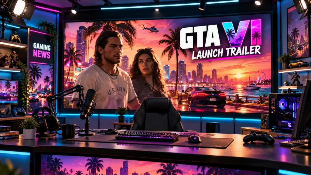 GTA VI October 15 launch trailer announcement compared with the August 2026 extended look from Rockstar Games.